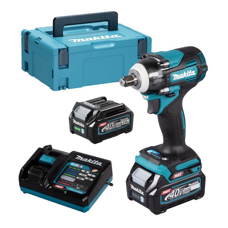 Boulonneuse 1/2'' 40v Max Li-ion 350 Nm Xgt Makita Tw004gd201 2 X 2,5ah + Chargeur En Coffret Mak-pac