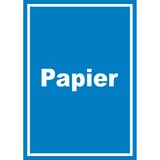 thumbnail of Papier Mülltrennung Schild mit Text hochkant A2 (420x594mm)