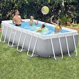 thumbnail of Piscina elevada rectangular prism frame intex con depuradora