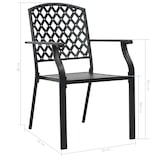 thumbnail of vidaXL Tuinstoelen stapelbaar 2 st staal antraciet