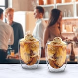 thumbnail of Relaxdays Latte Macchiato Gläser, 2er Set, doppelwandiges Glas, 350 ml, spülmaschinenfest, Kaffeegläser, transparent