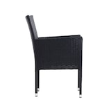 thumbnail of METRO PROFESSIONAL Poltrona empilhável com almofada Noelani, rotim PE, preto