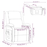 thumbnail of vidaXL Massagesessel Anthrazit Kunstleder