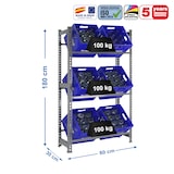 thumbnail of SimonRack Getränkekistenregal 6 Kisten, 1800x800x300 mm, Kistenregal, Grau - Simonbottle