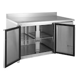 thumbnail of GastroHero Kühltisch Edelstahl GN 1/1 mit Aufkantung 2-türig Umluftkühlung -2 °C bis +8 °C 230 V Profi Gastronomie Kühltisch 1360x700x850 mm