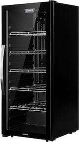 thumbnail of Beersafe 7XL Kühlschrank 242 Liter 5 Böden Panoramaglastür Edelstahl Schwarz