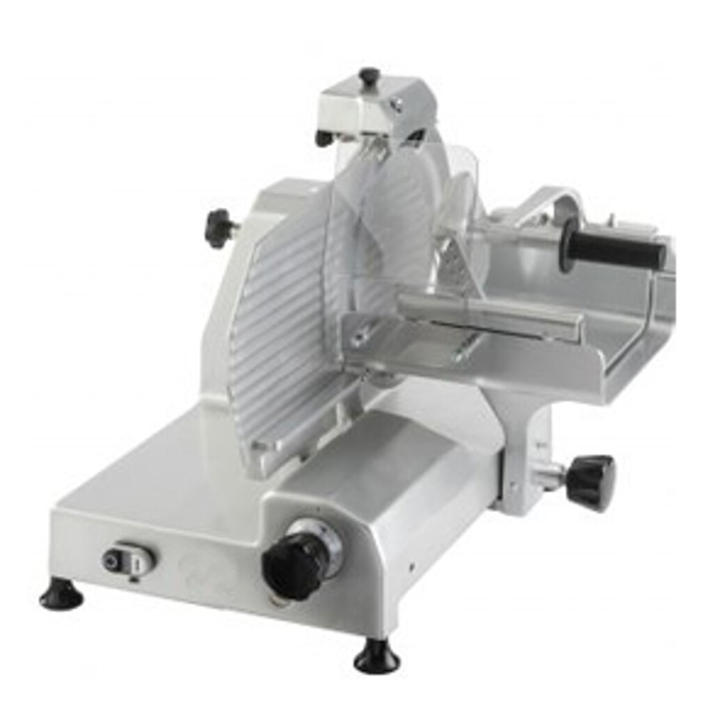 Affettatrice verticale - Mod. M30aipvcl - adatta per carne - lama ø 300 - taglio utile mm 270x210 - affilatoio fisso