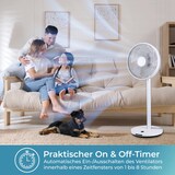 thumbnail of KLAMER Silent Ventilator, extra leiser DC Designventilator mit Fernbedienung, 12 Geschwindigkeitsstufen von lau bis turbo, Standventilator, Schlaf- &…