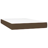 thumbnail of vidaXL Boxspringbett mit Matratze & LED Dunkelbraun 120x200 cm Stoff
