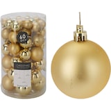 thumbnail of WellHome - Set mit 60 Weihnachtskugeln in Goldfarbe