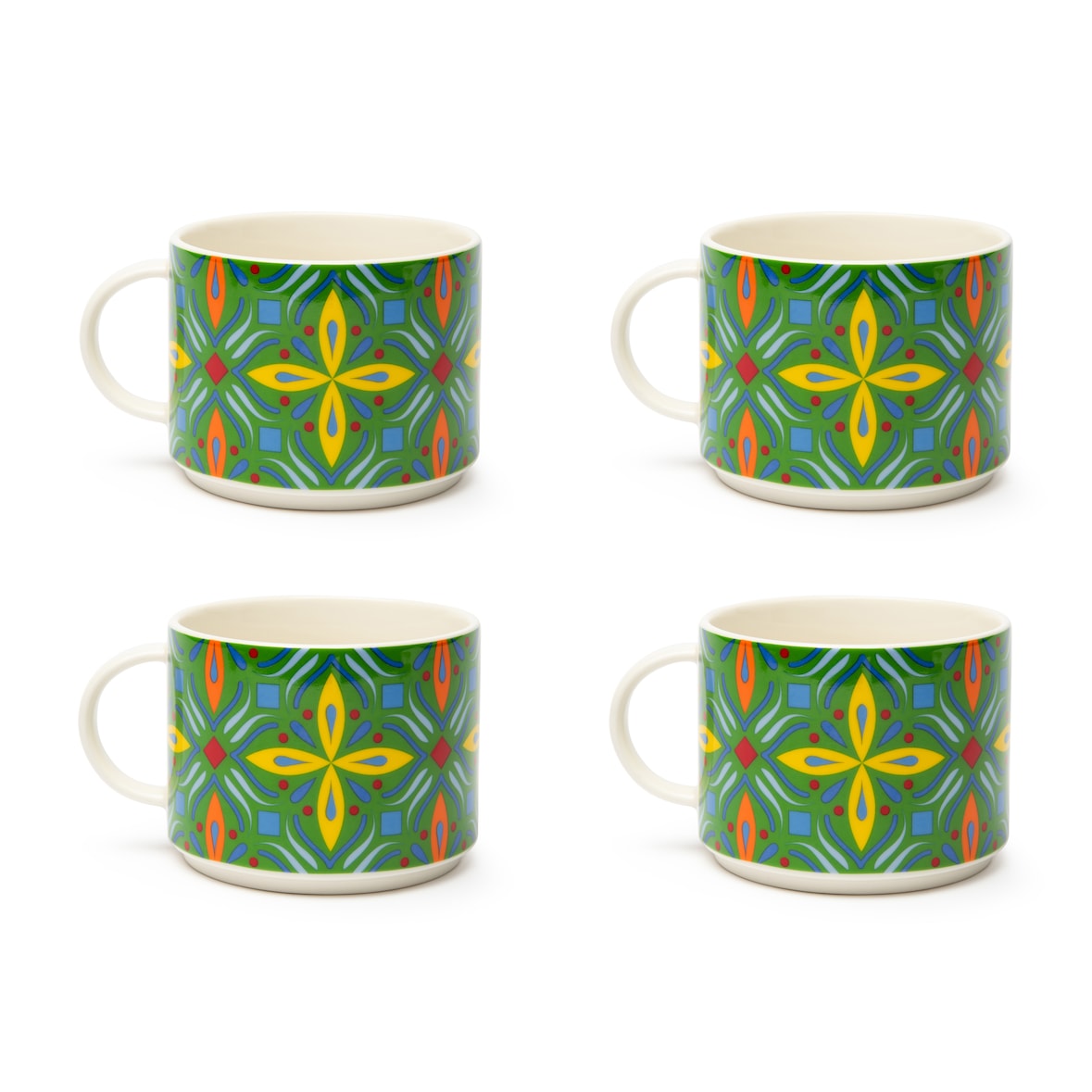 Excelsa Set Von 4 Jumbo Tasse Puebla Porzellan 50 Cl Bunt