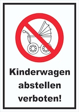 thumbnail of Kinderwagen abstellen verboten A3 (297x420mm)