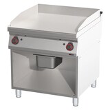 thumbnail of Gastro Gas-Griddleplatte Standgerät mit Unterbau Grillplatte Bratplatte aus Stahl 800x900x900 mm Edelstahl 16 kW