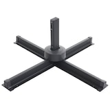 thumbnail of Gastronomie-Ampelschirm HWC-A96, Sonnenschirm, 3x4m (Ø5m) Polyester/Alu 26kg ~ anthrazit ohne Ständer, drehbar