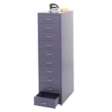 thumbnail of Rollcontainer Housten | HxBxT 110x28x41cm | 10 Schubladen | Dunkelgrau | Schubladenschrank Stahlschrank