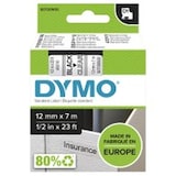 thumbnail of Dymo Ruban D1 noir sur transparent 12 mm