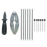 thumbnail of Coffret bois 14 pièces assorties fruit de mer -  Noir Autre forme Acier Inoxydable (inox  Jean Dubost 25.00x14.00 cm