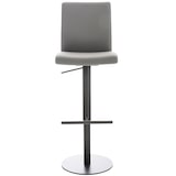 thumbnail of Banco de bar Cadiz com revestimento em imitação de pele preto/cinza