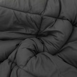 thumbnail of vidaXL Winterbettdecke Schwarz und Anthrazit 220 x 140 cm Mikrofaser