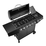 thumbnail of TAINO BASIC 6+1 Gasgrill BBQ GRILLWAGEN 4 Edelstahl Brenner Seitenkocher TÜV Grill