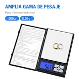 thumbnail of Balanza Digital de Bolsillo 0.01g Precisión,500g bascula de Alta Precisión, Peso Digital de Cocina Gram y OZ