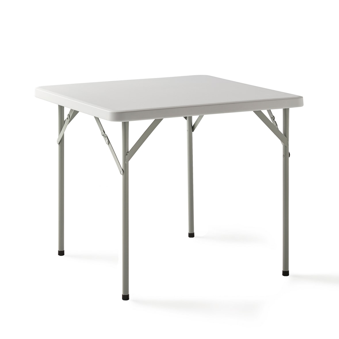 KG KITGARDEN - Mesa Dobrável Portátil Multifuncional, 84x84x74cm, Branco