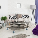 thumbnail of Rodas de borracha maciça COSHANÓ giratórias 360º com placa metálica. capacidade 280kg. (5" / 127 mm 4 peças)