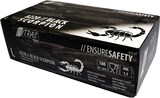 thumbnail of NITRAS BLACK SCORPION  8220, Einmalhandschuh aus Latex, schwarz XS  1000 Stück