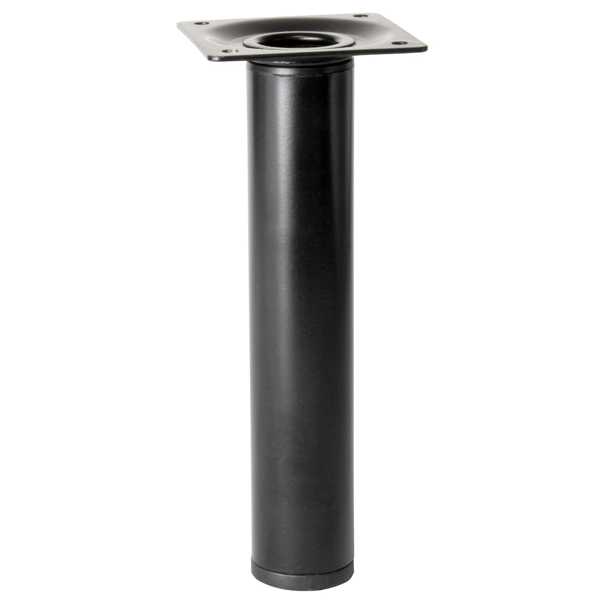 WAGNER Möbelbein/Verstellfuß TELESCOPE - Ø 30 x 160-250 mm, Platte 60 x 60 mm, ausziehbar, Stahl schwarz - 12182801