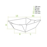 thumbnail of MONOUSO - Pommesschale Kraft 350ml 10,6x7,3x4,5cm (25 Stück)