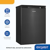 thumbnail of Exquisit Kühlschrank mit Gefrierfach, 107 Liter, 4-Sterne-Gefrierfach, Kompakt, klein, KS15-4-051C inoxlook-az
