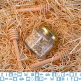 thumbnail of 20x Kleines Sechseckiges Honigglas mit Deckel 60 ml - Ideal zur Aufbewahrung von Honig, Marmelade, Gewürzen, Joghurt