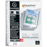 thumbnail of Exacompta - Réf. 5834E - 5 sachets de 20 pochettes perforées avec coins biseautés concues pour classeur Exactive réf 56034E - Format à classer A4
