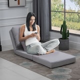 thumbnail of HOMCOM Poltrona Letto 3 in 1 Chaise Longue e Divano da Terra Grigio