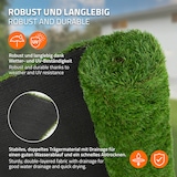 thumbnail of ECD Germany Kunstrasen-Rolle 100x100 cm 1m² Grün, Rasenteppich Outdoor wetterfest, 18mm, Grasmatte Meterware Kunstgras Kunstrasenteppich für Garten