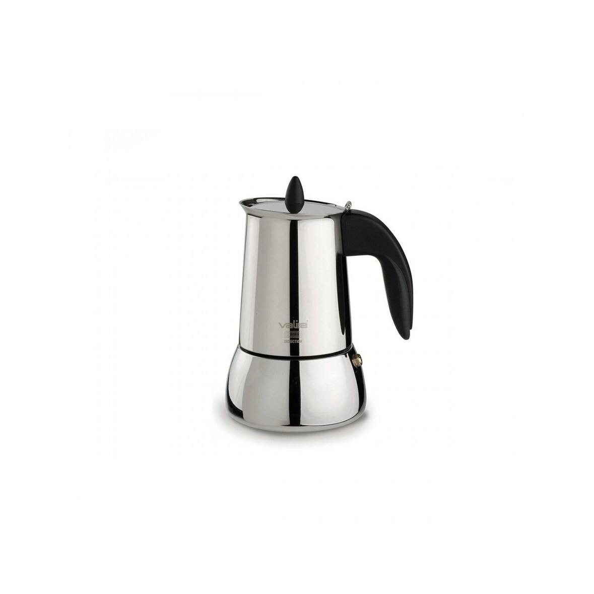 Valira - Cafetera Isabella de 10 tazas hecha en España, acero inoxidable, apta para inducción