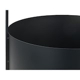 thumbnail of Blomus Holzkorb ASHI Kaminholzkorb Brennholzkorb Ø 45cm Metall mit Holzgriff schwarz/braun