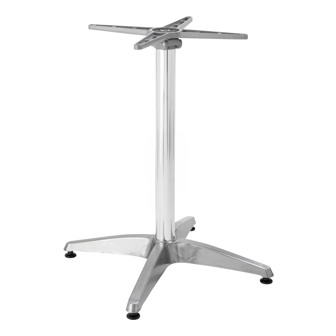 Tafelvoet met kantelsysteem 72 cm in Derby grijs aluminium - Oviala