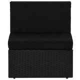 thumbnail of vidaXL Modulares Mittelsofa Poly Rattan Schwarz