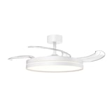 thumbnail of Pack 2 Ventiladores Techo Luz LED - Motor DC Silencioso 24V - 6 Velocidades Mando - 3240LM 50cm - Diseño Blanco Minimalista Clase A++
