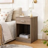 thumbnail of Home Nature Wohnkonzept Nachttisch modern Schublade Schlafzimmer Kommode Beistelltisch 40 cm Holzoptik