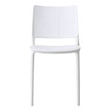 thumbnail of Set van 4 witte kunststof terrasstoelen