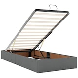 thumbnail of vidaXL Ottoman-Bett mit Matratzen & LEDs Dunkelgrau 180x200 cm Stoff