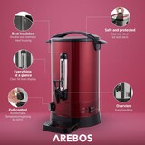 thumbnail of Acqua Calda tè Caffè Dispenser 8,8L Scaldabagno Distributore Bevande 950W Rosso