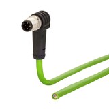 thumbnail of METZ CONNECT Anschlussleitung M12 Stecker 4-polig D-kodiert, gewinkelt, 2 m