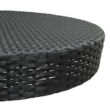 thumbnail of vidaXL 5-tlg. Gartenbar-Set mit Kissen Schwarz Poly Rattan