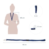 thumbnail of Badgekoord donkerblauw/10 stuks, 121277