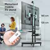 thumbnail of ONKRON Soporte TV con Ruedas y Regulación de Altura Motorizada para 50-86", hasta 90 kg, VESA máximo 800x500 mm, TS1881E-B Negro