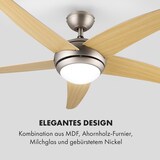 thumbnail of Bolero 2-in-1-Deckenventilator Leuchte 55W 10212m³/h Fernbedienung Ahorn 134