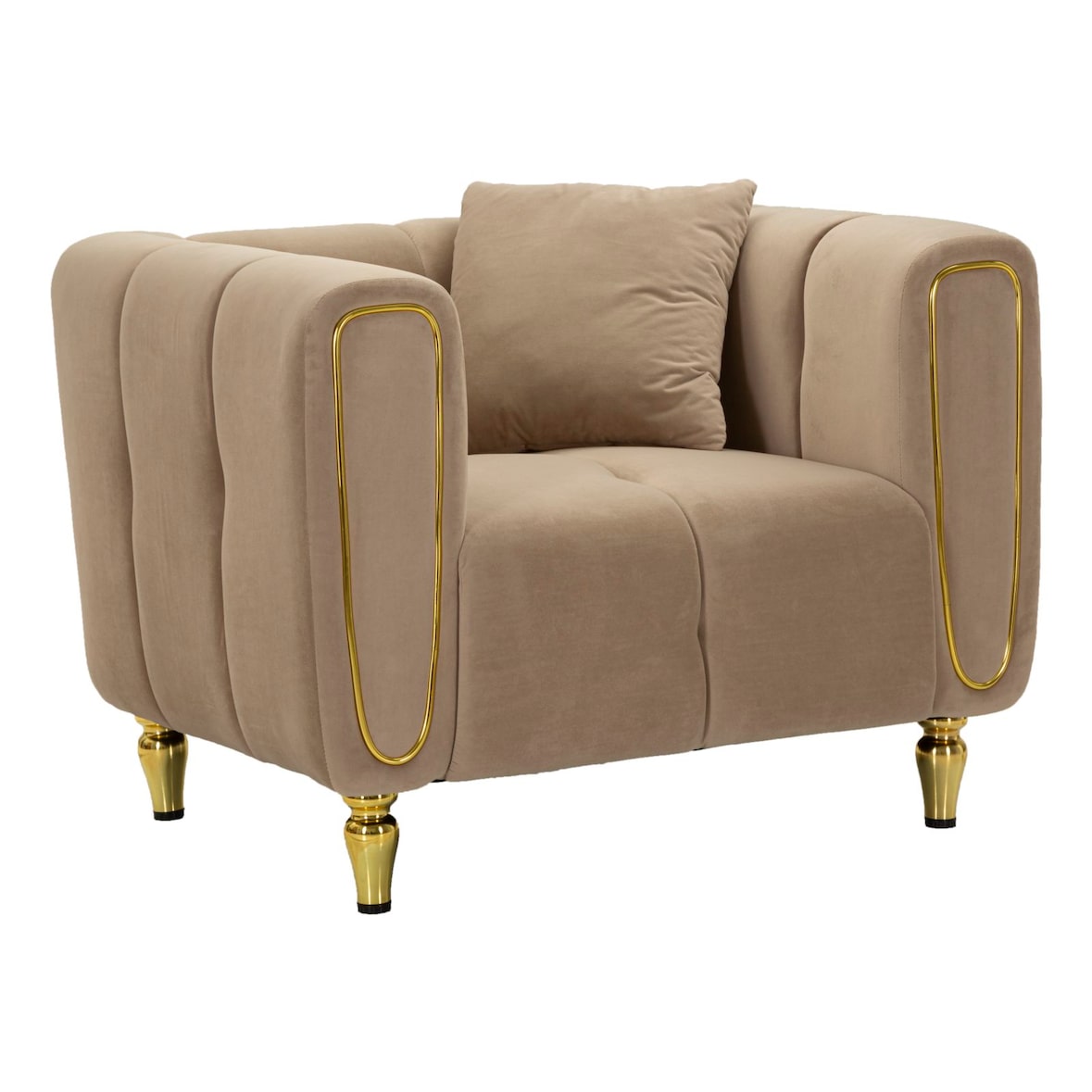 Mauro Ferretti - poltrona alma grigio con cuscino cm 97x81x71 - 14282700PG